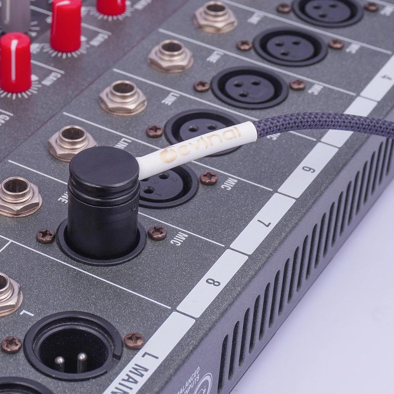 Devinal Right Angle XLR Cable, 360 Degree Rotatable Angle Female XLR to 360 Degree Rotatable Angle Male XLR Microphone Mic Cable Cord Adapter 6 FT 2 pcs - Image 5